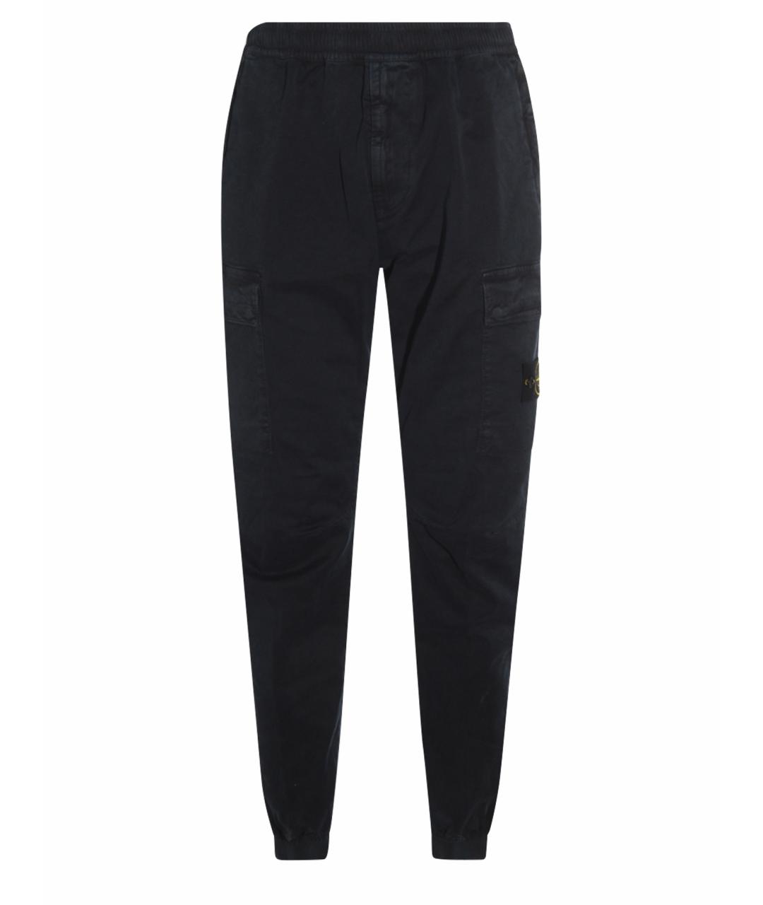STONE ISLAND Темно-синие повседневные брюки, фото 1