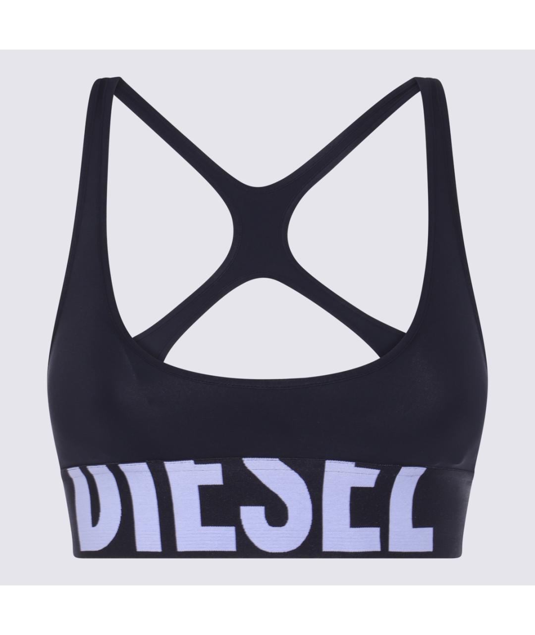 DIESEL Черная полиамидовая майка, фото 4