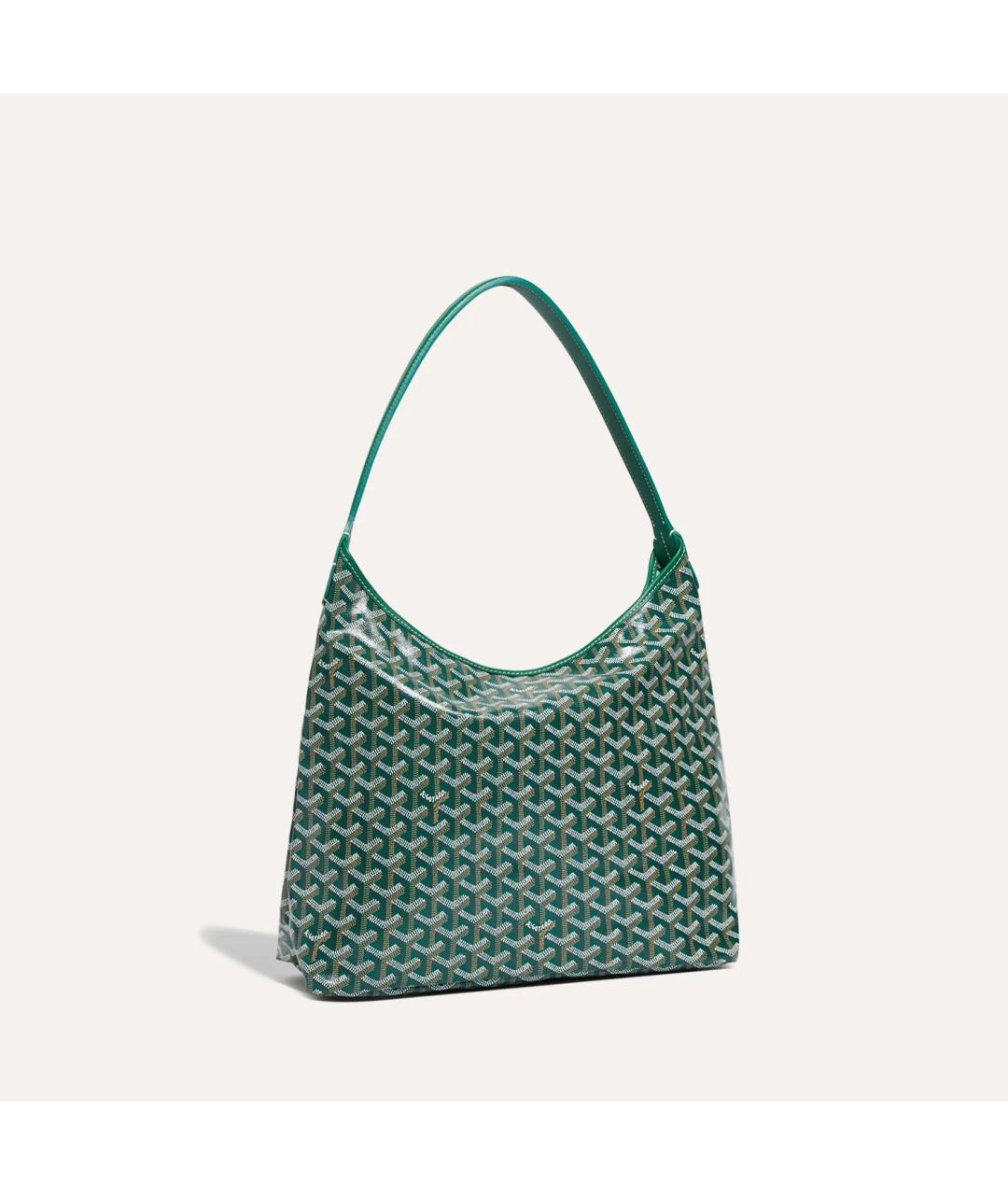 GOYARD Зеленая кожаная сумка тоут, фото 6