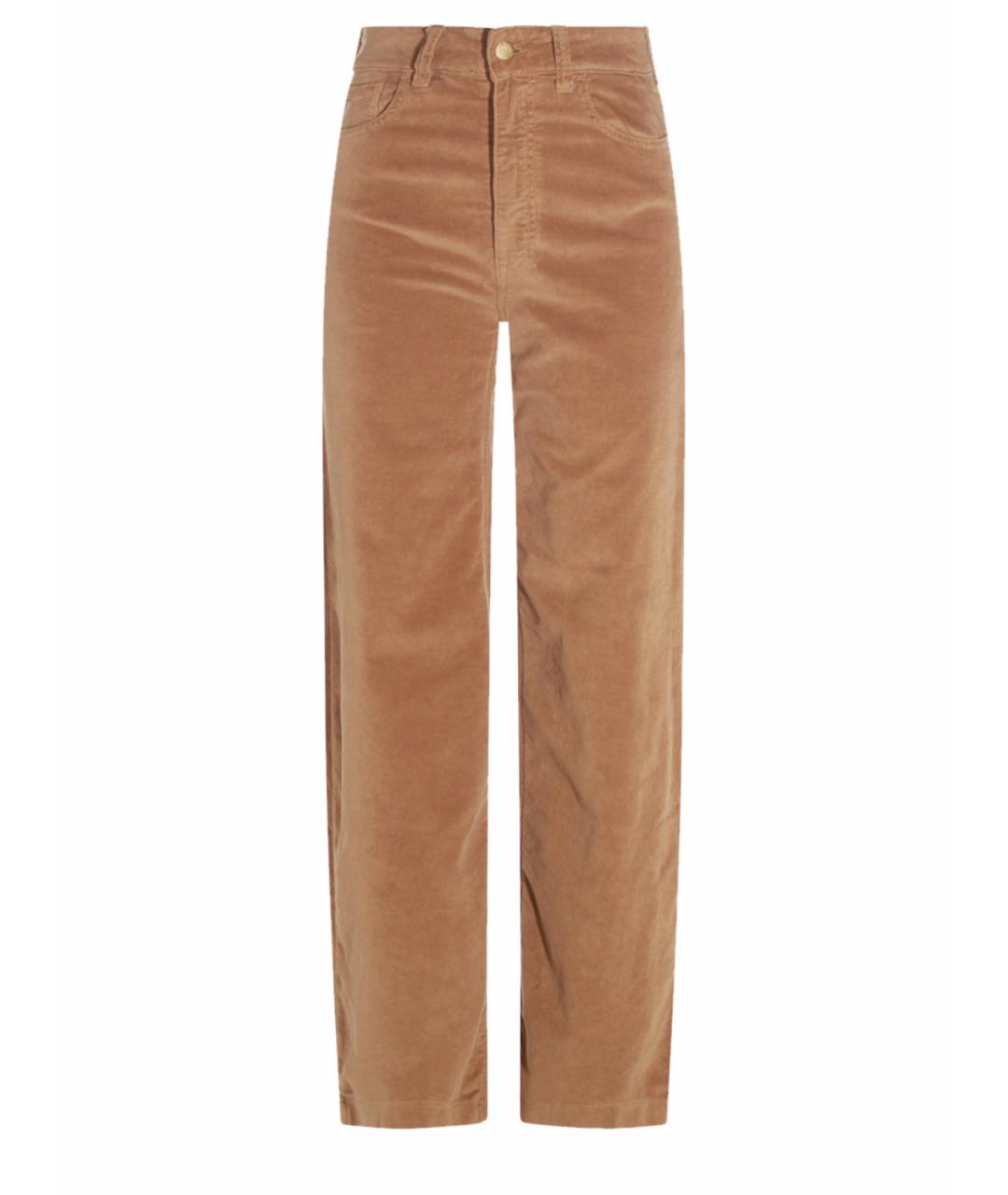 LOIS JEANS Коричневые хлопковые прямые джинсы, фото 1