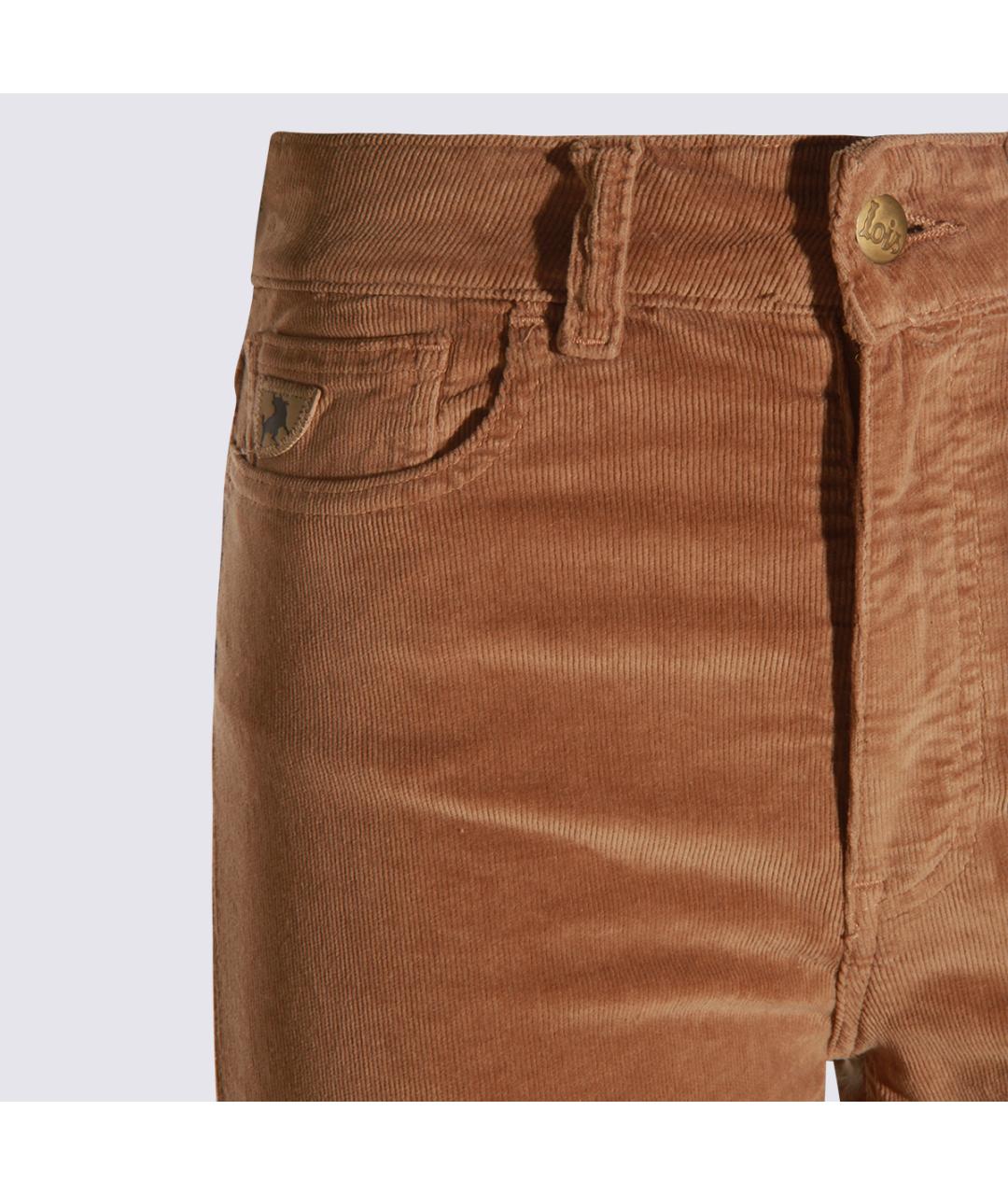 LOIS JEANS Коричневые хлопковые прямые джинсы, фото 3