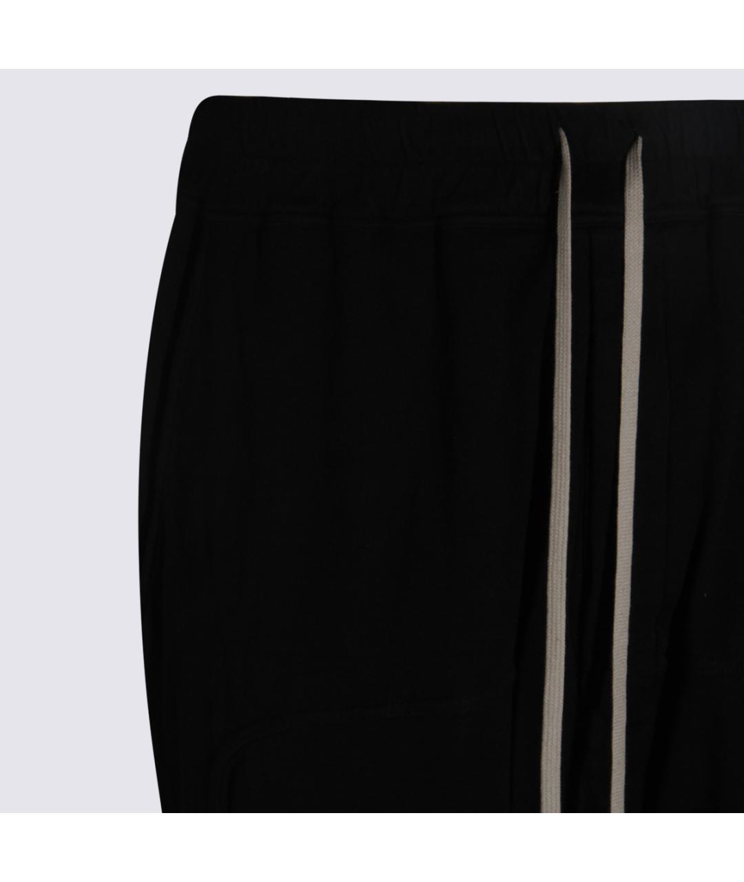 RICK OWENS DRKSHDW Черные хлопковые повседневные брюки, фото 3