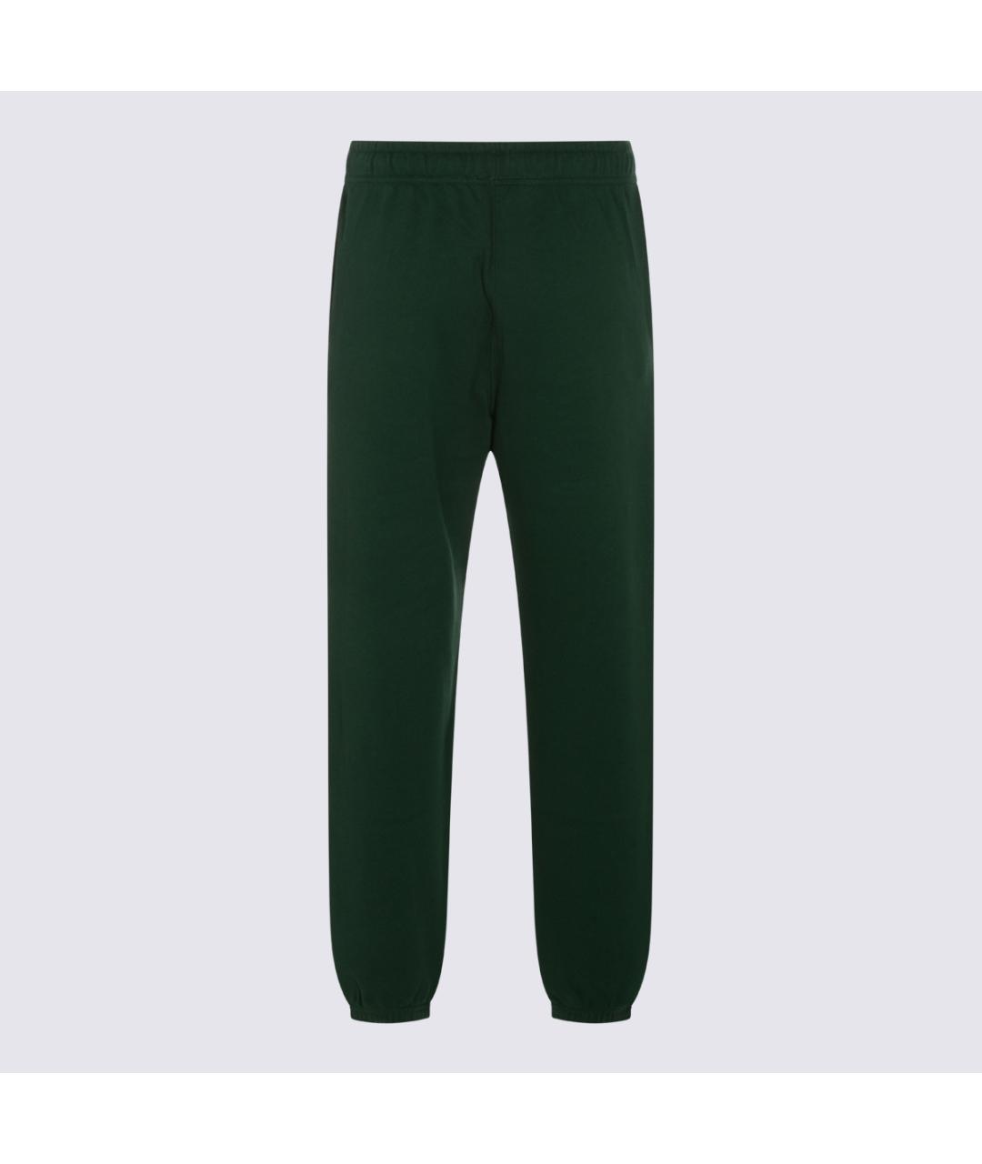 POLO RALPH LAUREN Зеленые хлопко-эластановые прямые брюки, фото 2