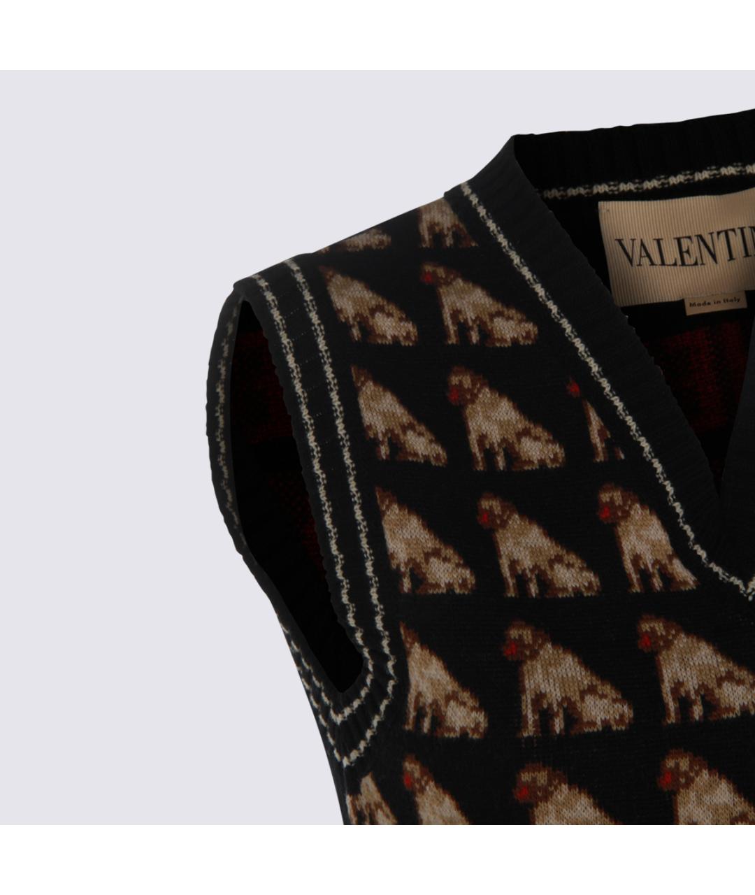 VALENTINO Черная шерстяная жилетка, фото 3