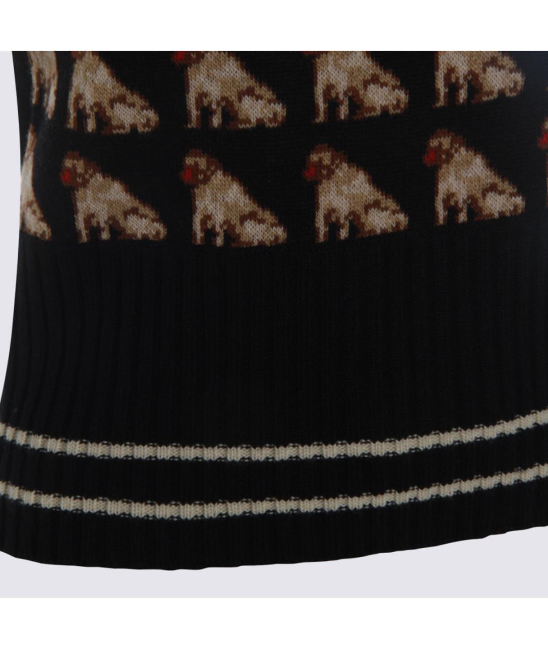 VALENTINO Черная шерстяная жилетка, фото 4