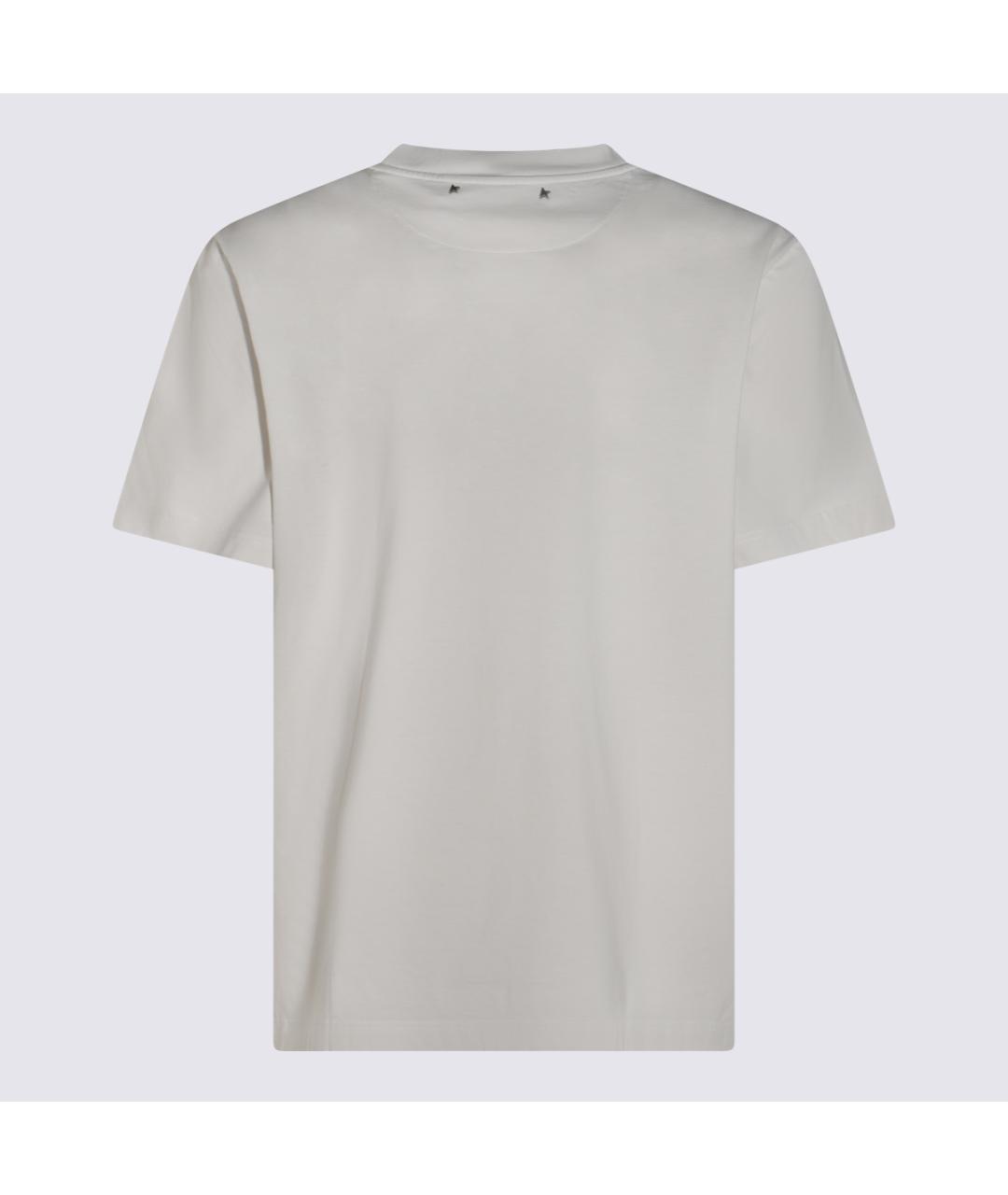 GOLDEN GOOSE DELUXE BRAND Белая хлопковая футболка, фото 2
