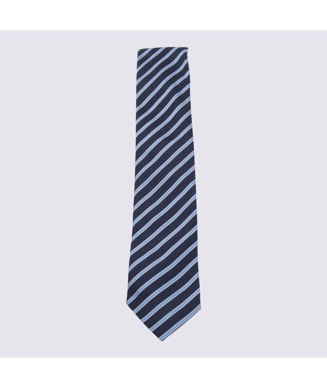 ZEGNA Синий шелковый галстук, фото 3