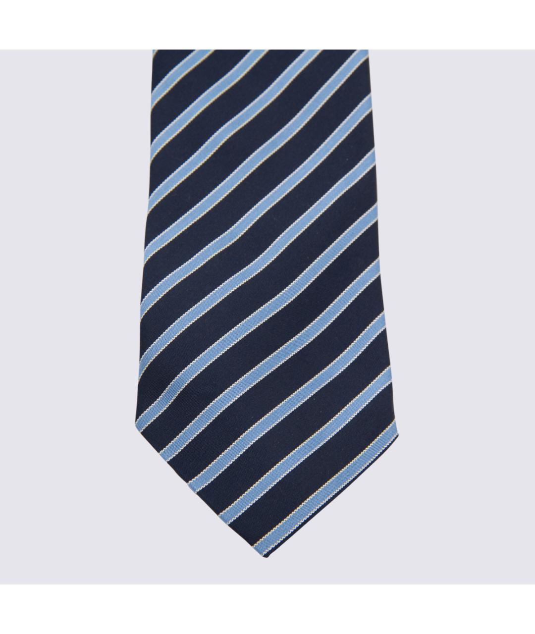 ZEGNA Синий шелковый галстук, фото 2