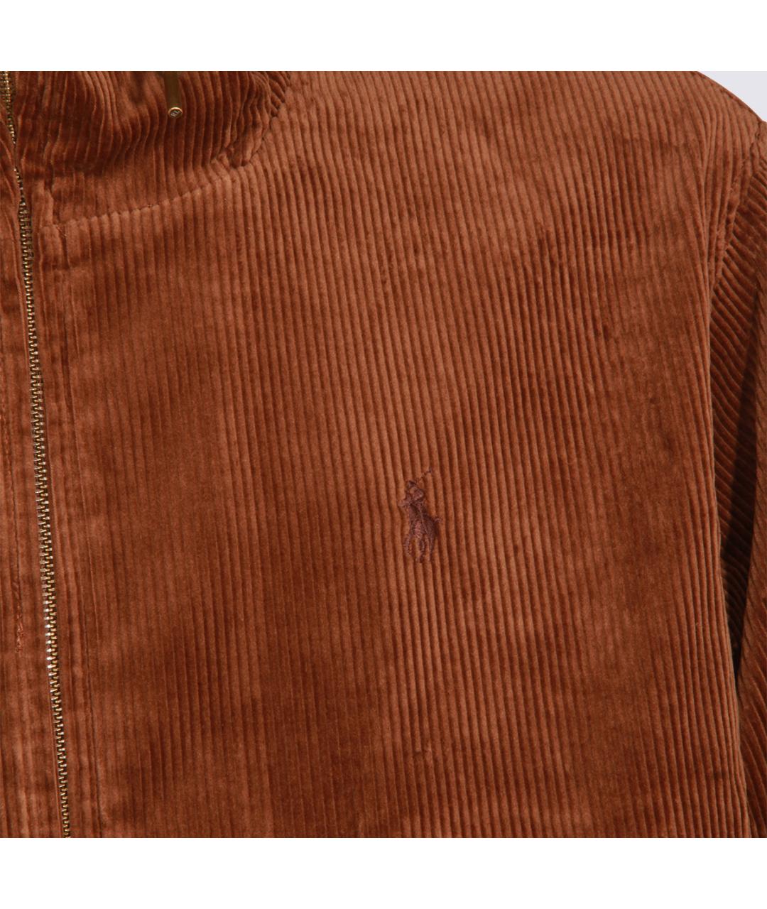 POLO RALPH LAUREN Коричневая хлопковая куртка, фото 3