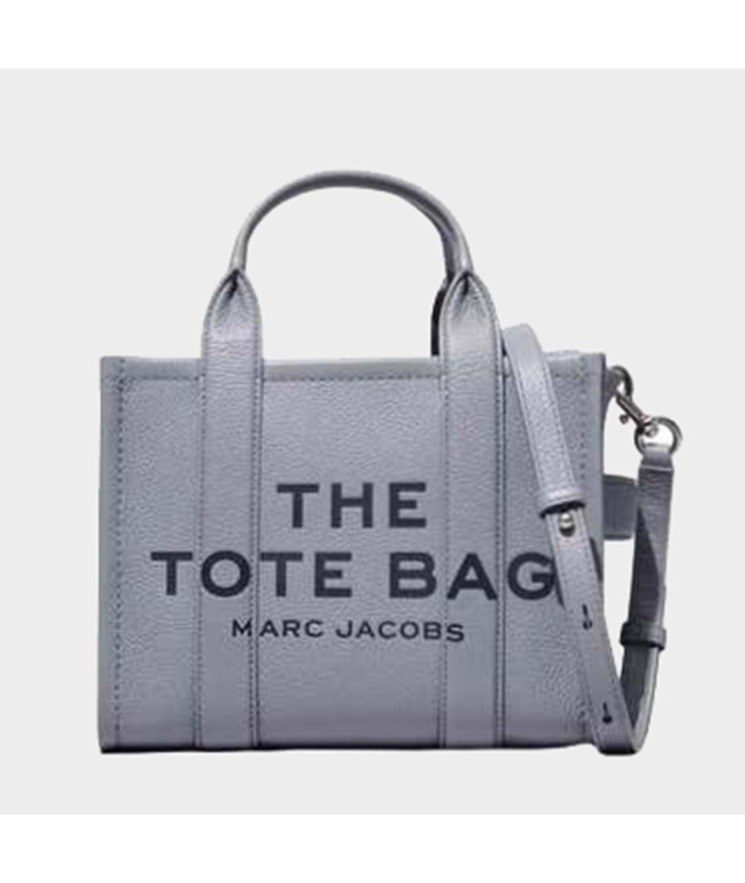MARC JACOBS Серая кожаная сумка тоут, фото 3