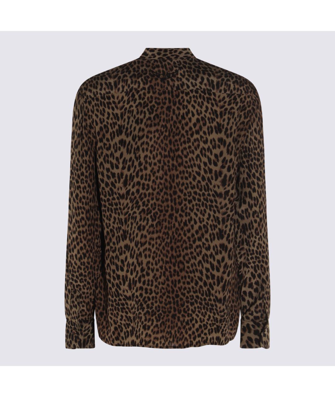 ZADIG & VOLTAIRE Коричневая вискозная рубашка, фото 2