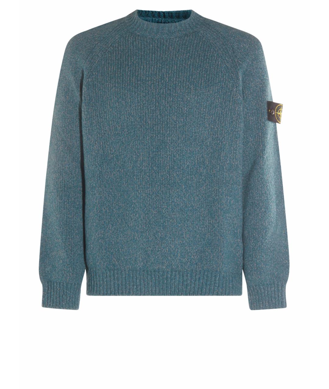 STONE ISLAND Синий шерстяной джемпер / свитер, фото 1