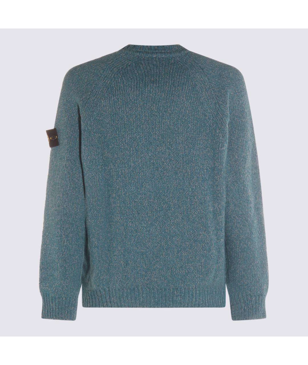 STONE ISLAND Синий шерстяной джемпер / свитер, фото 2