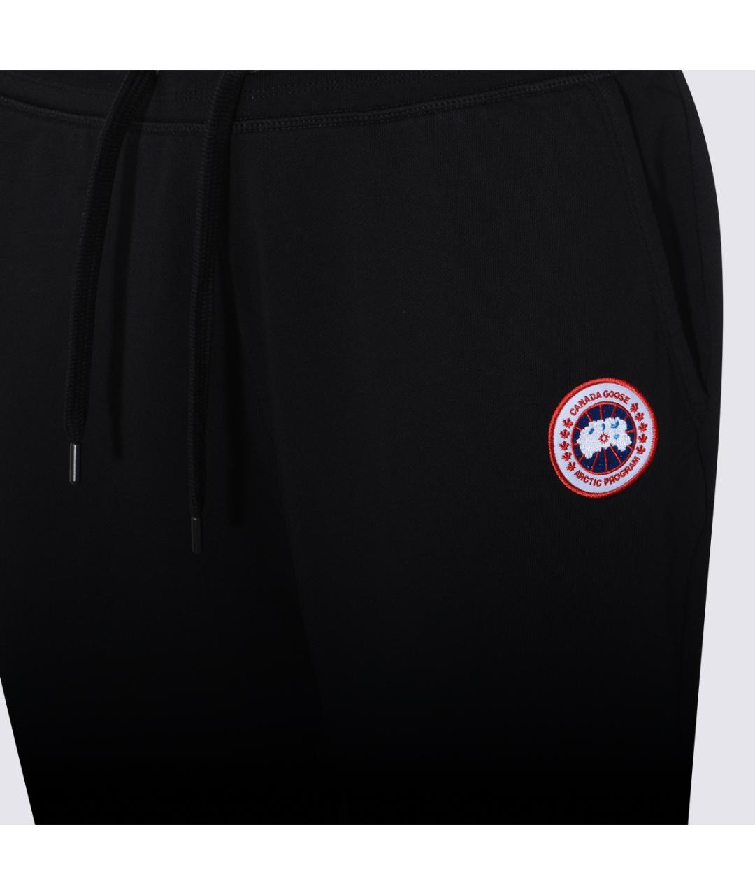 CANADA GOOSE Черные хлопковые повседневные брюки, фото 3