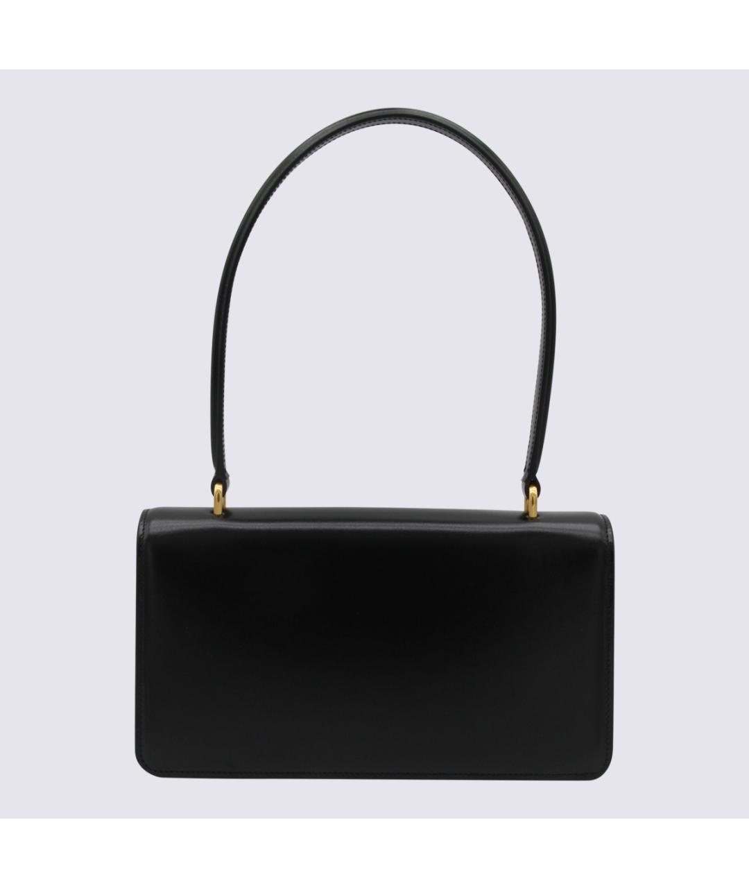 VALENTINO Черная кожаная сумка тоут, фото 3