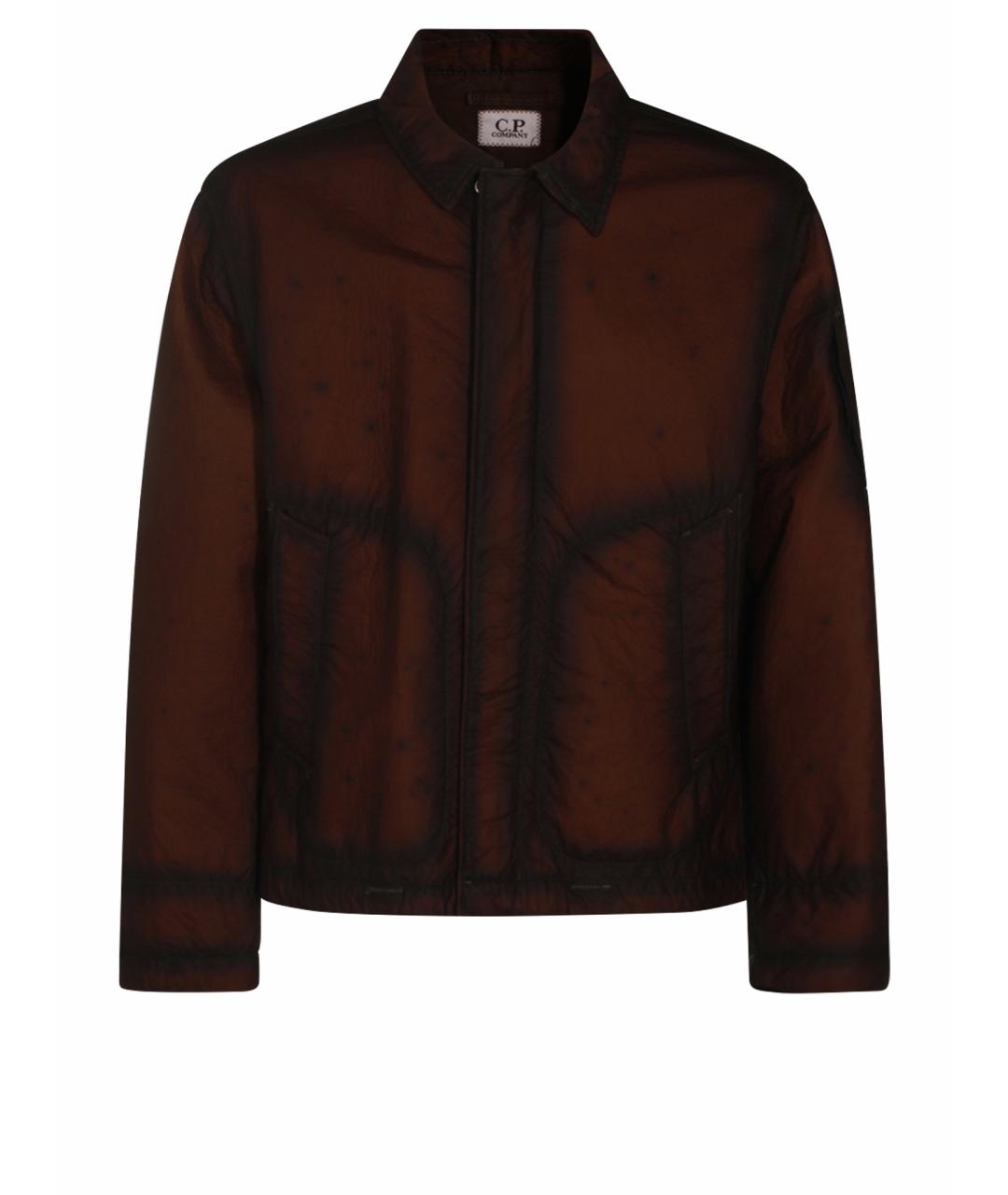 CP COMPANY Коричневая полиамидовая куртка, фото 1