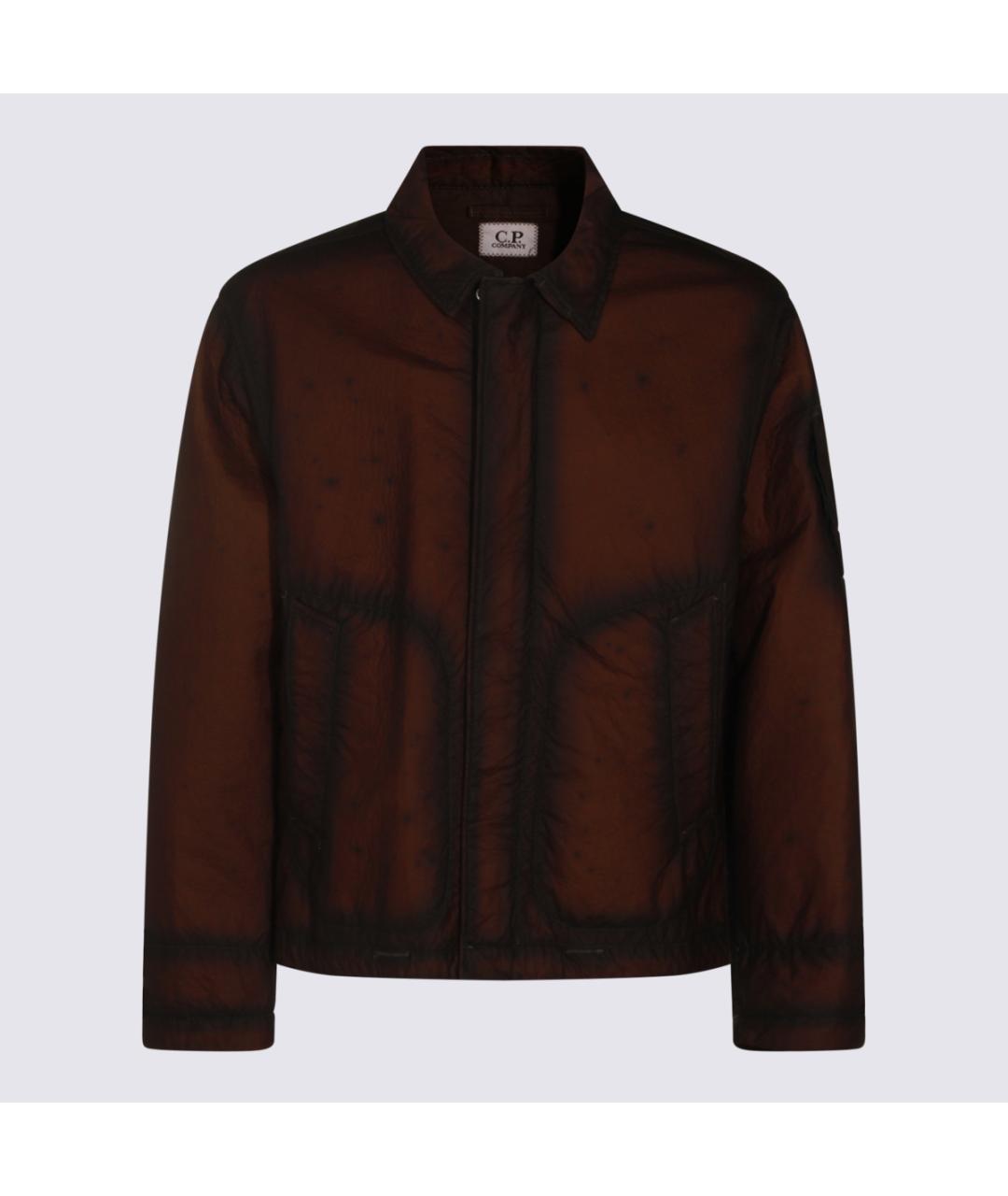 CP COMPANY Коричневая полиамидовая куртка, фото 5