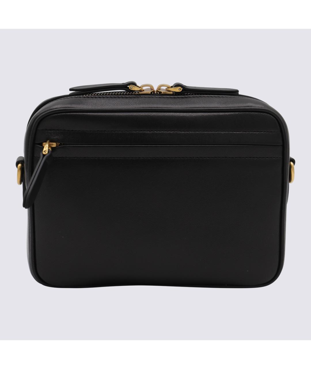VALENTINO Черная кожаная сумка через плечо, фото 3
