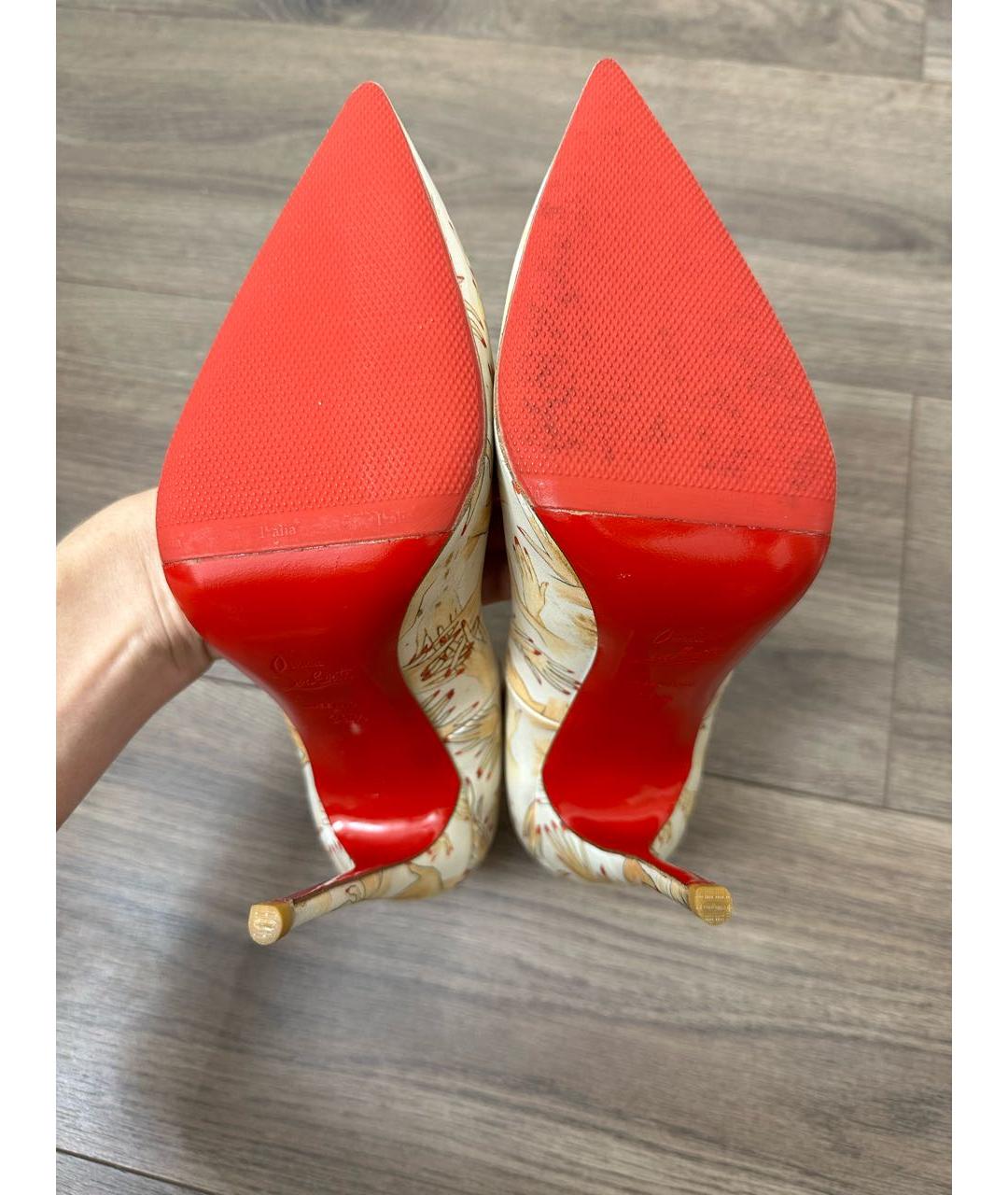 CHRISTIAN LOUBOUTIN Мульти текстильные туфли, фото 7