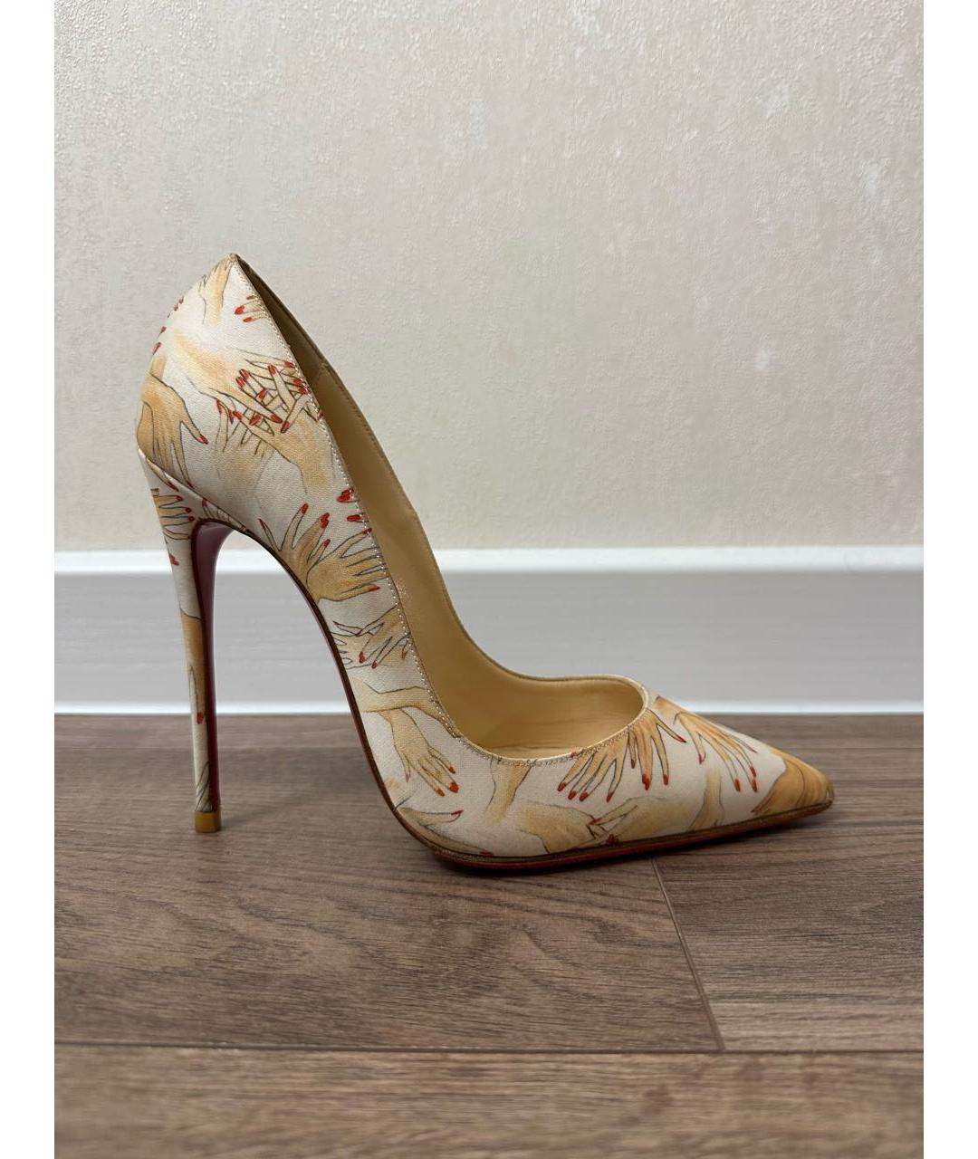 CHRISTIAN LOUBOUTIN Мульти текстильные туфли, фото 9