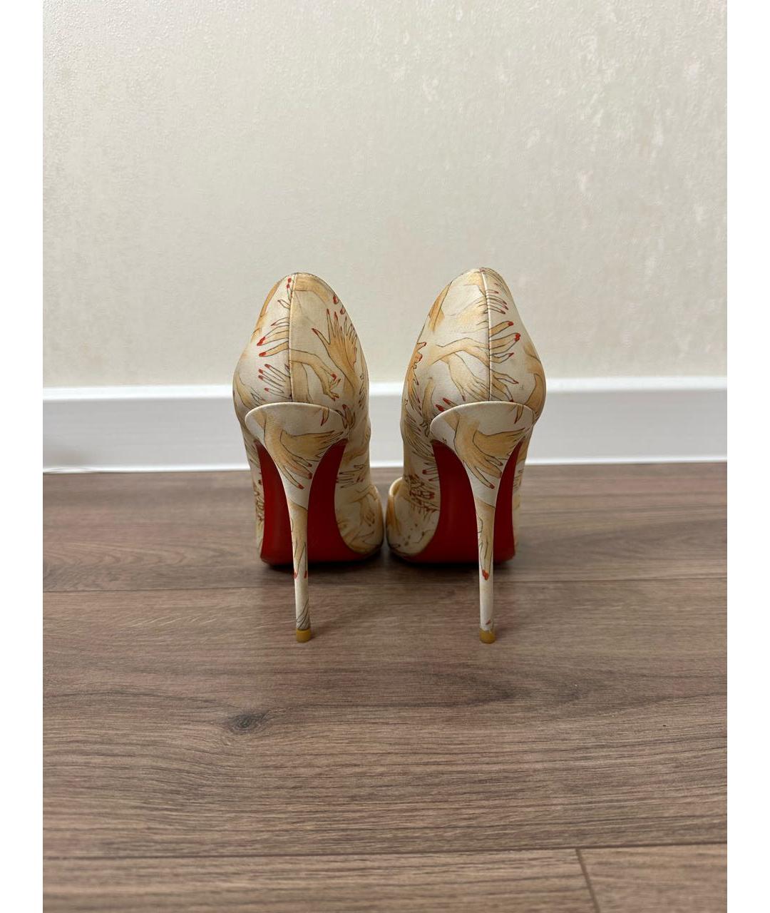 CHRISTIAN LOUBOUTIN Мульти текстильные туфли, фото 4