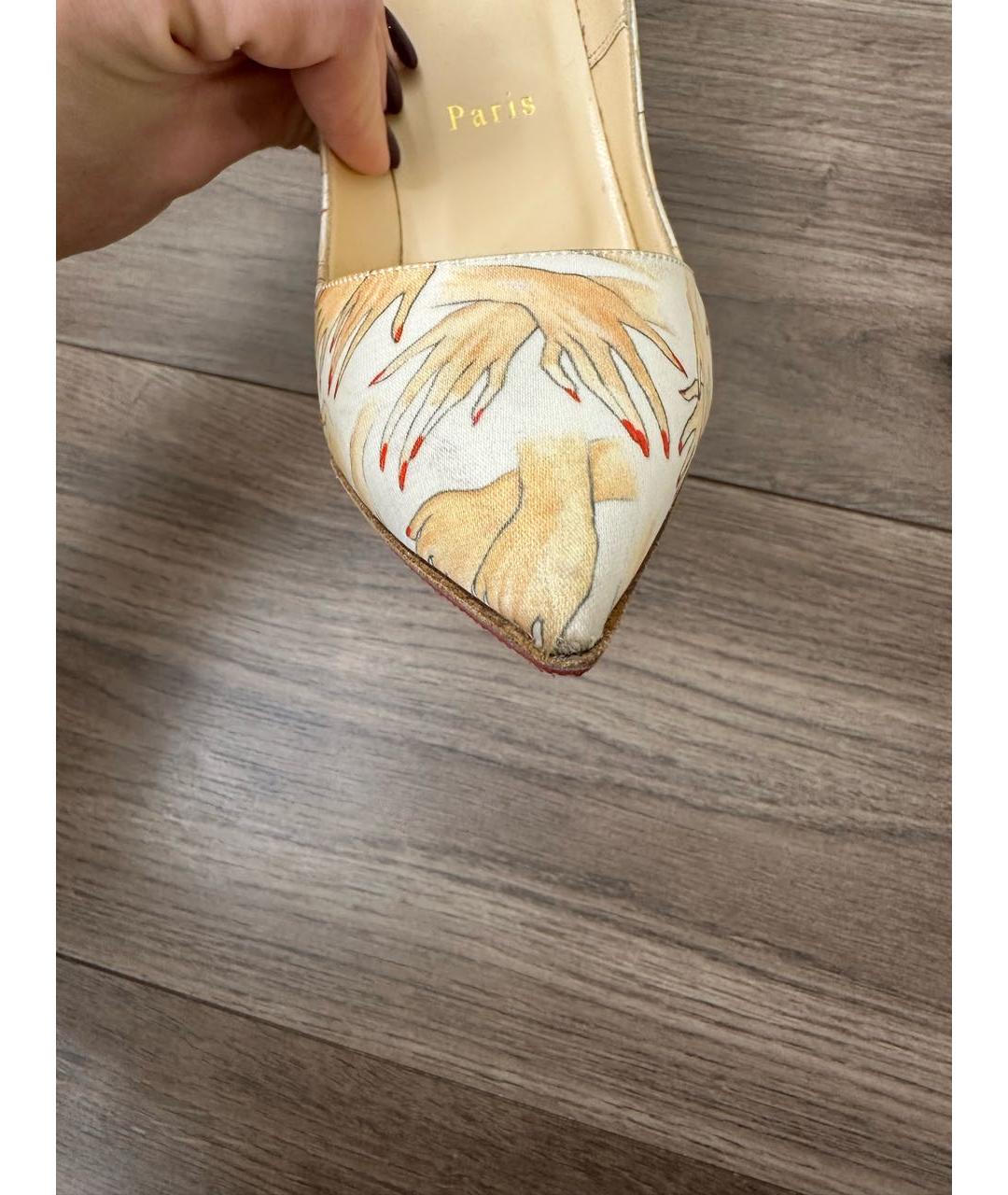 CHRISTIAN LOUBOUTIN Мульти текстильные туфли, фото 6