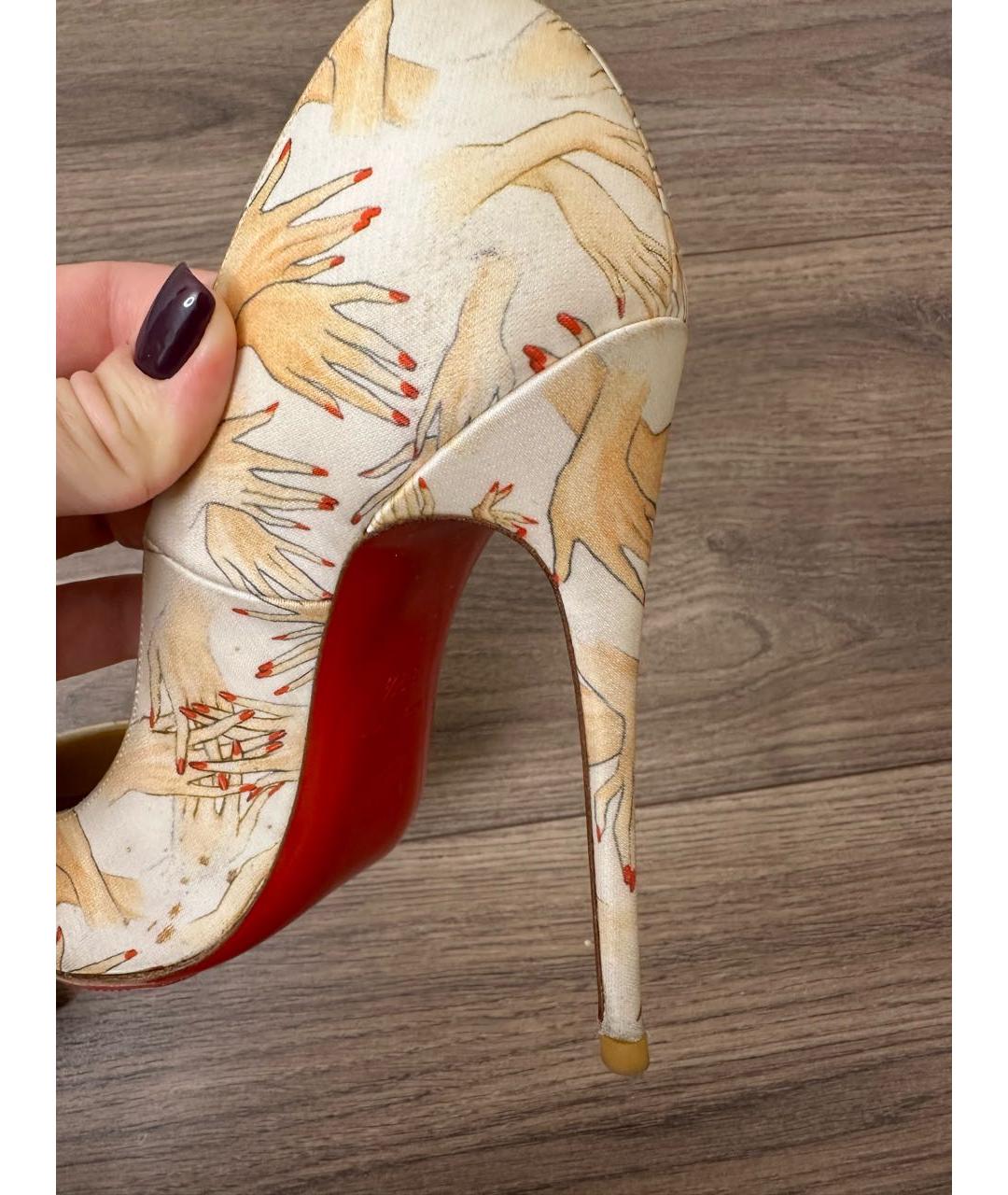 CHRISTIAN LOUBOUTIN Мульти текстильные туфли, фото 8