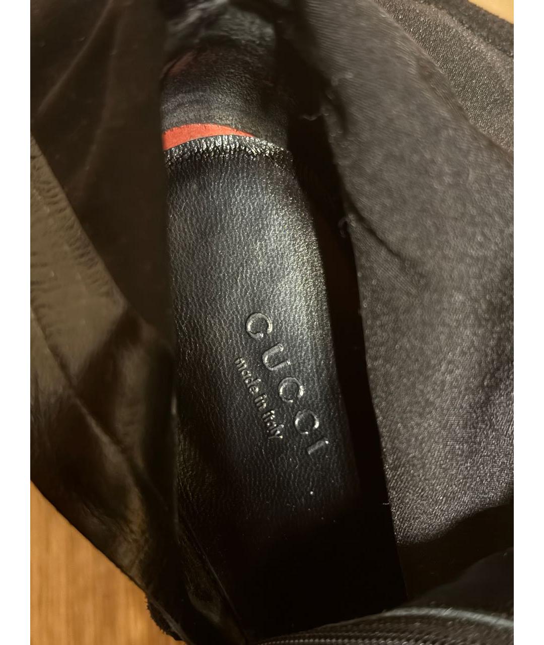 GUCCI Черные замшевые ботильоны, фото 7