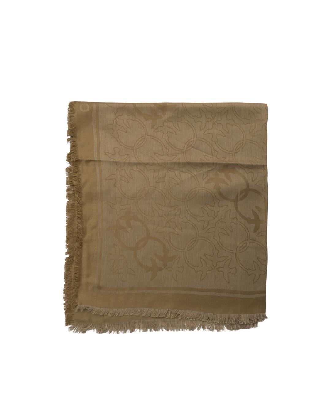 PINKO Бежевый шарф, фото 1