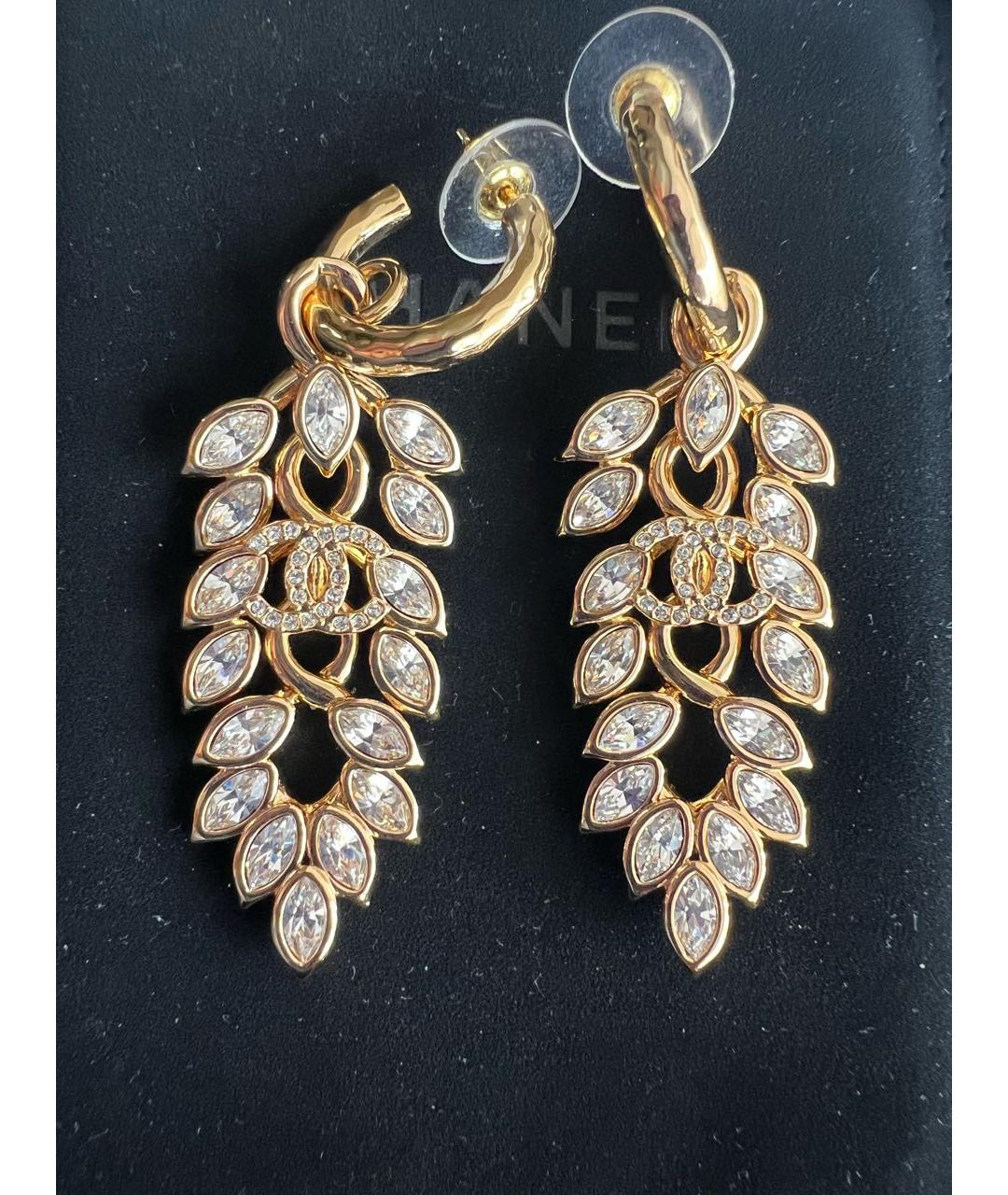 CHANEL Золотые серьги, фото 3
