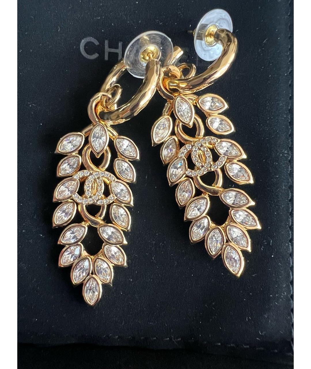 CHANEL Золотые серьги, фото 2