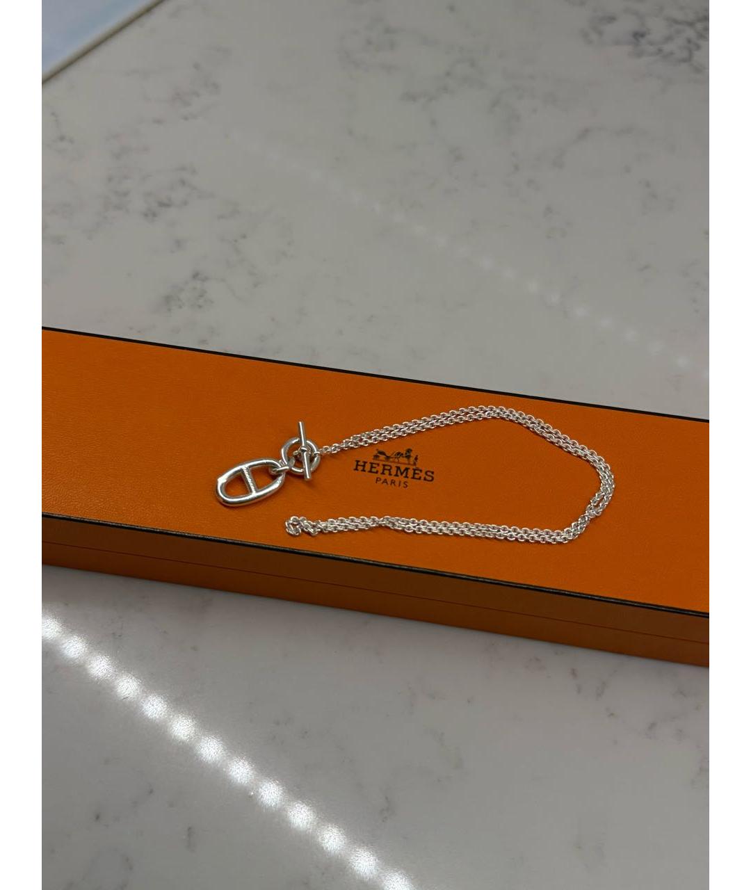 HERMES Серебряная серебряная подвеска, фото 3
