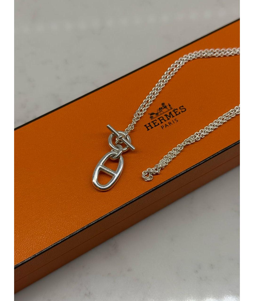 HERMES Серебряная серебряная подвеска, фото 4