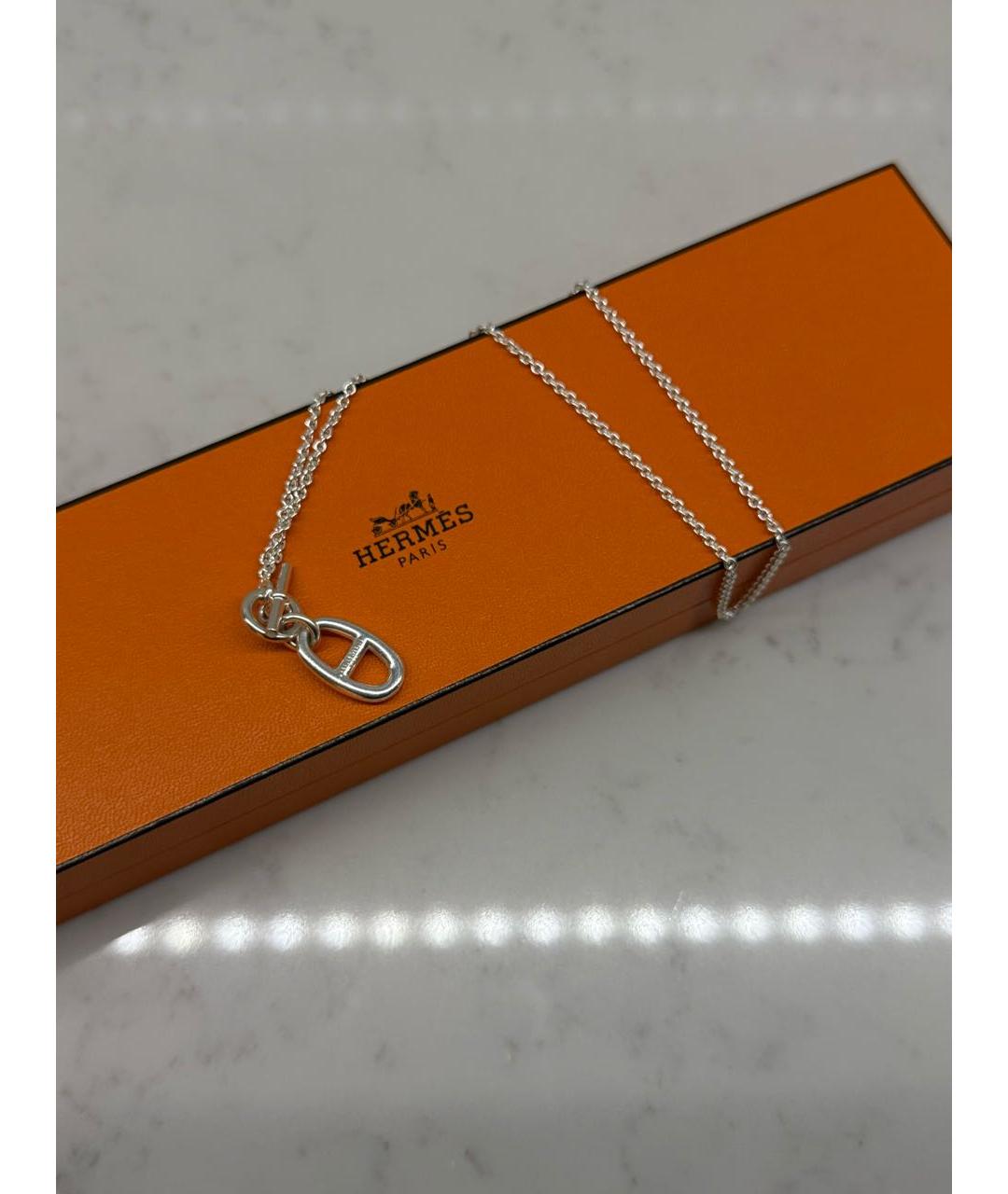 HERMES Серебряная серебряная подвеска, фото 2