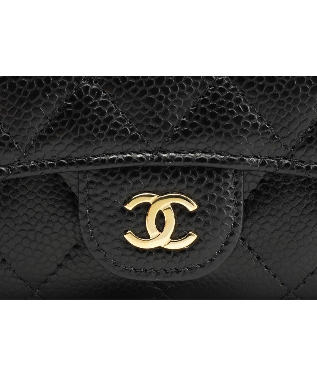 CHANEL Черный кожаный кардхолдер, фото 5