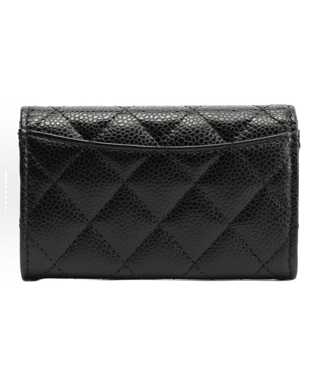 CHANEL Черный кожаный кардхолдер, фото 3