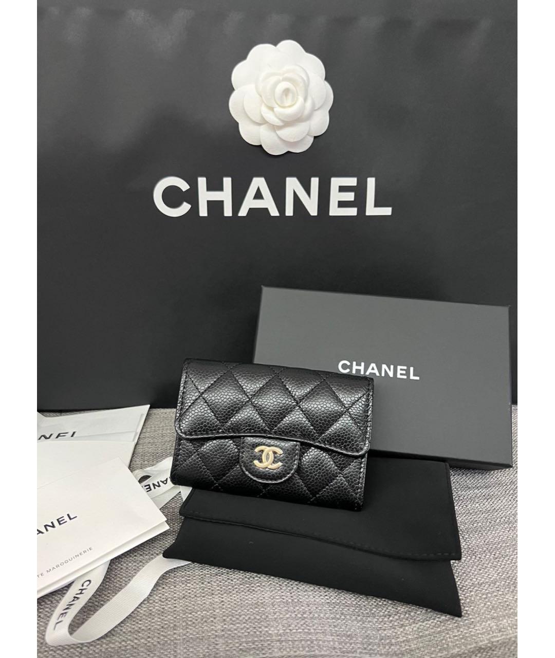 CHANEL Черный кожаный кардхолдер, фото 6