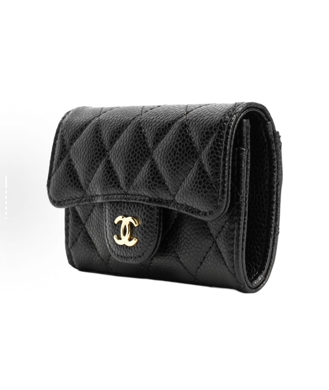 CHANEL Черный кожаный кардхолдер, фото 2