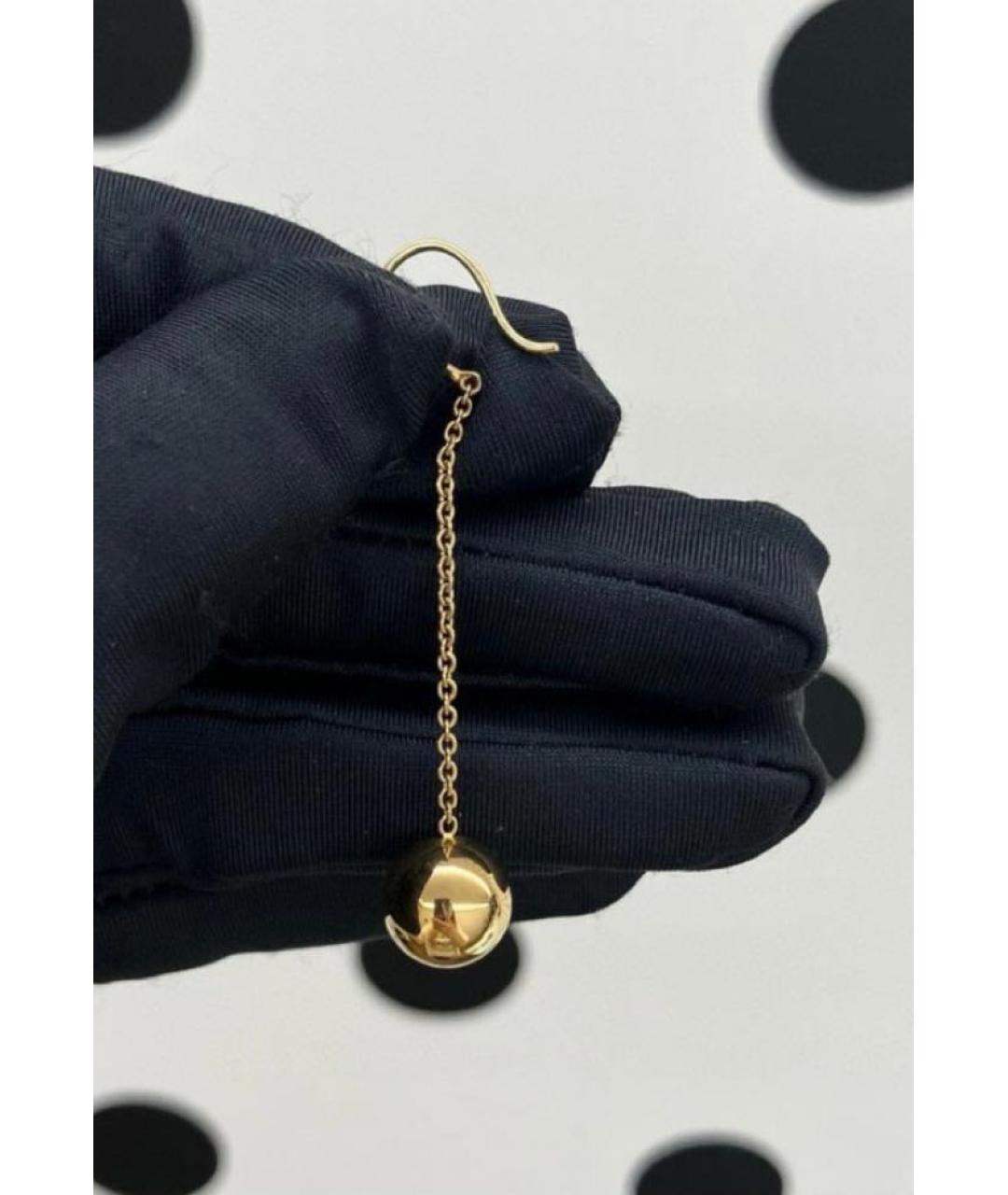 TIFFANY&CO Желтые серьги из желтого золота, фото 3