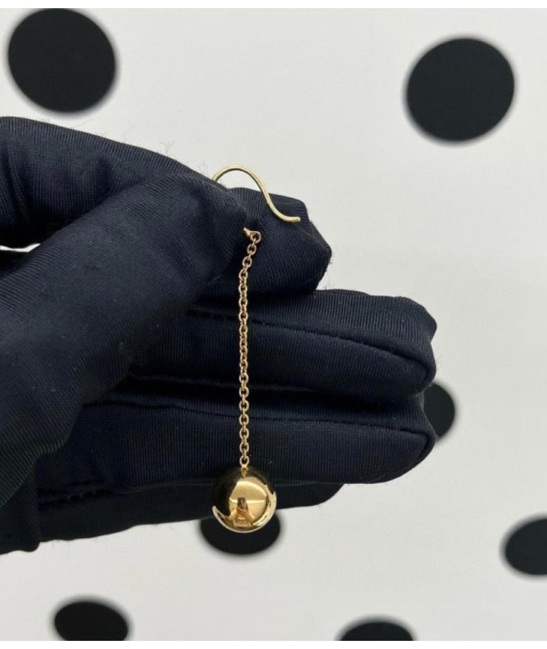TIFFANY&CO Желтые серьги из желтого золота, фото 2