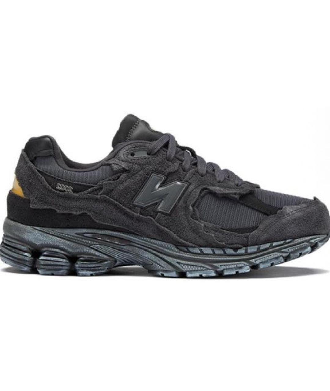 NEW BALANCE Черные текстильные низкие кроссовки / кеды, фото 1