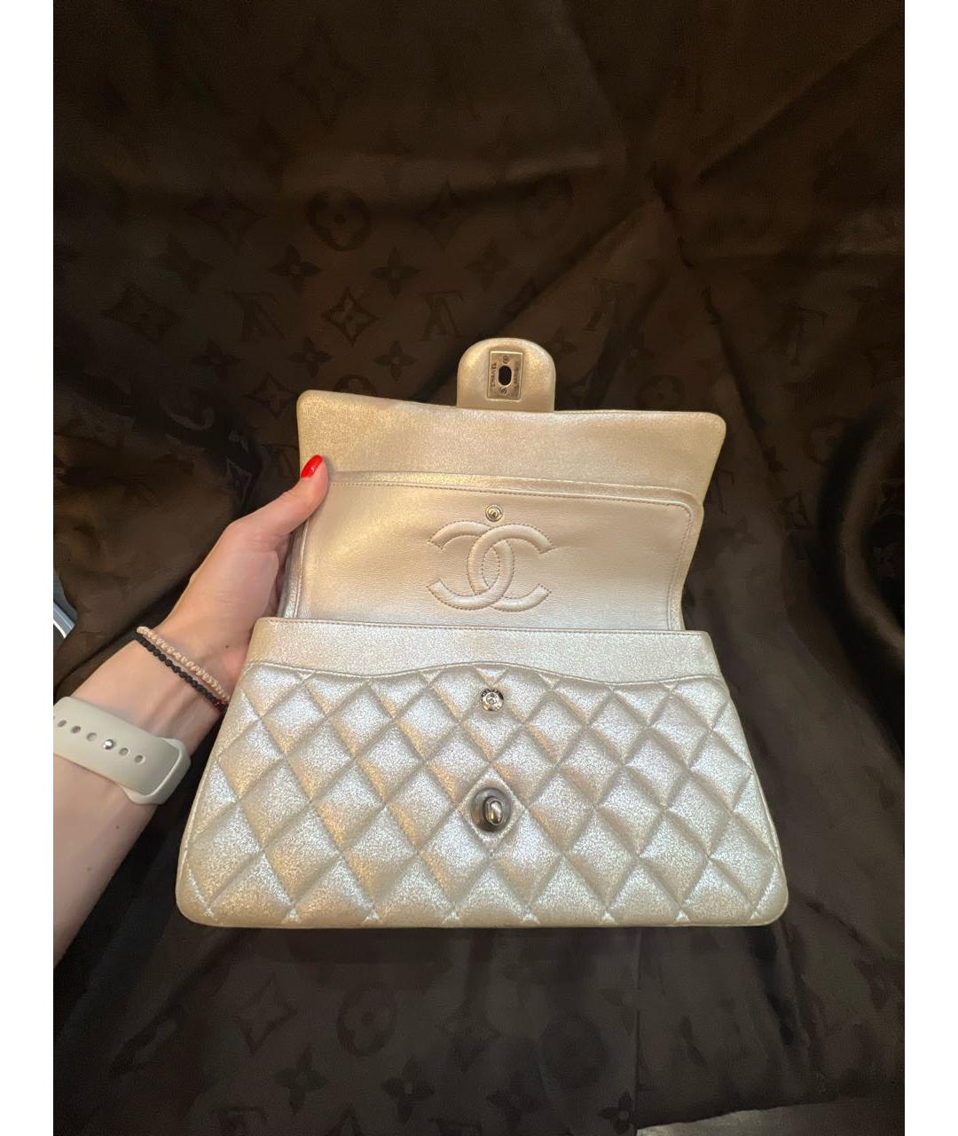 CHANEL Бежевая сумка через плечо, фото 6