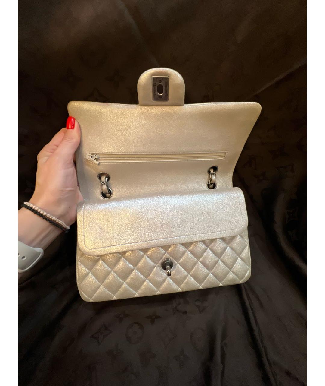 CHANEL Бежевая сумка через плечо, фото 5