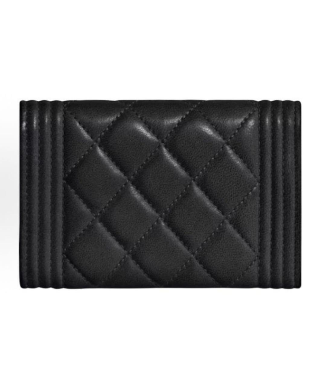CHANEL Черный кожаный кардхолдер, фото 4