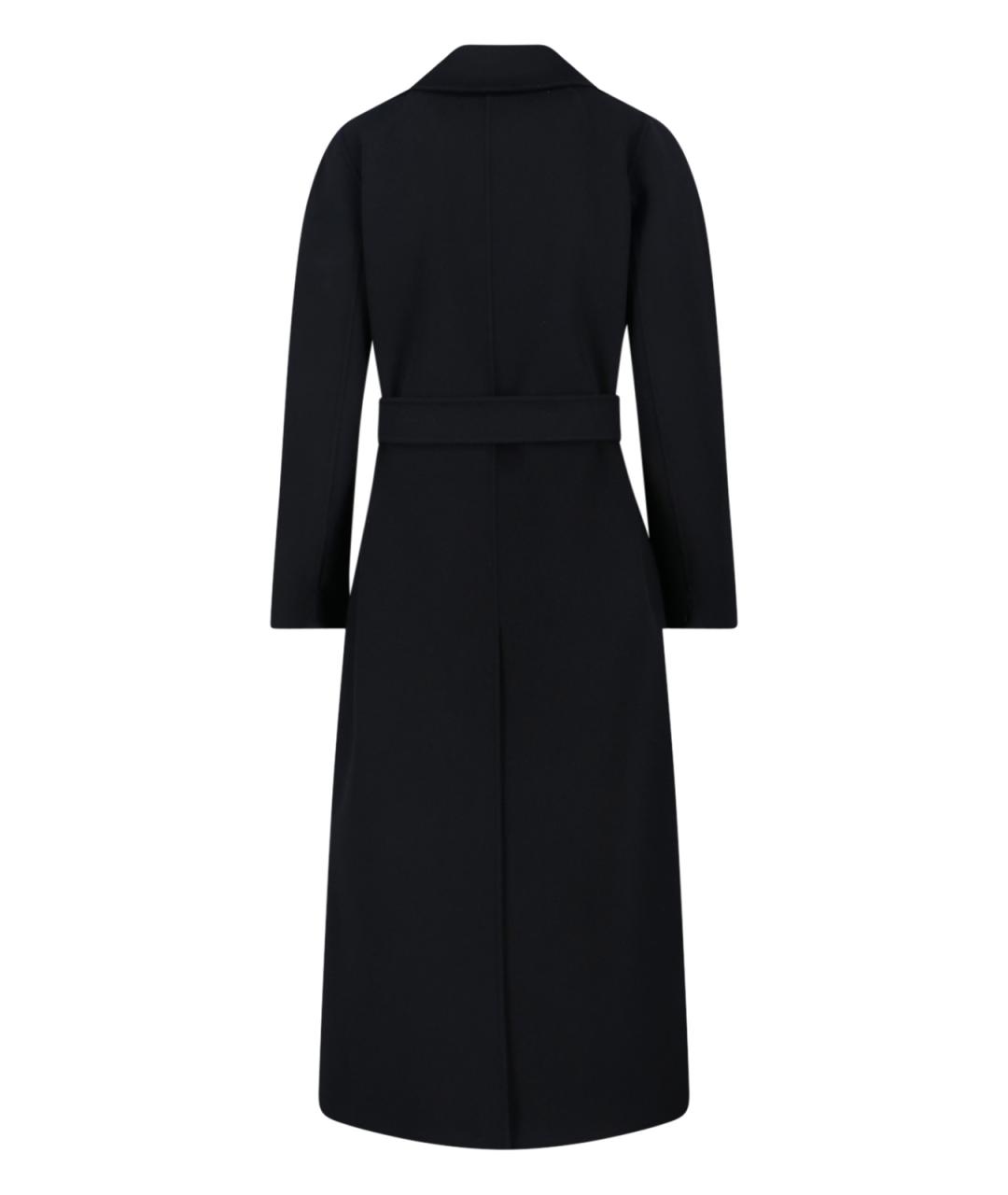 'S MAX MARA Черное шерстяное пальто, фото 2