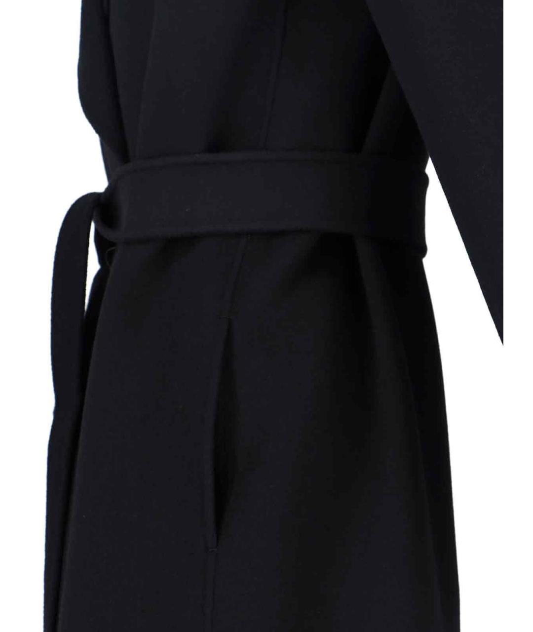 'S MAX MARA Черное шерстяное пальто, фото 4