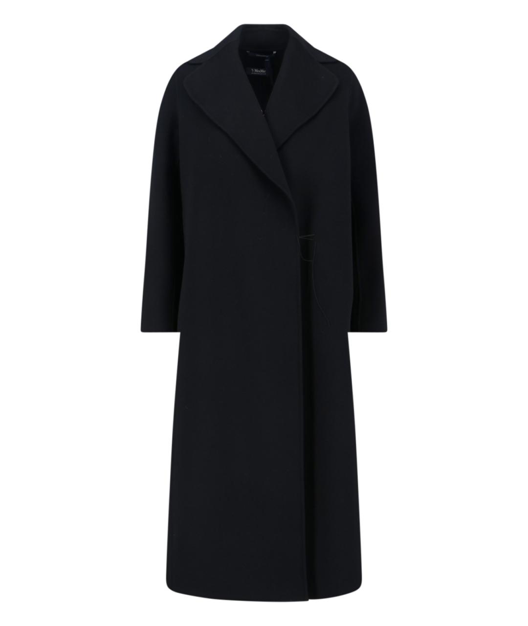 'S MAX MARA Черное шерстяное пальто, фото 1