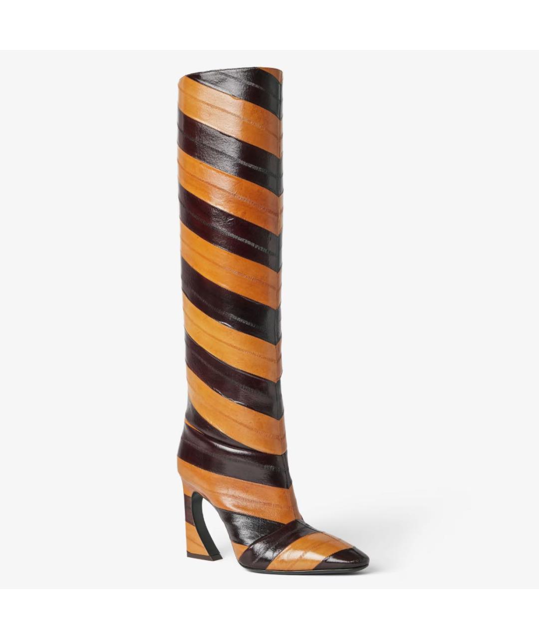 FENDI Коричневые сапоги, фото 2