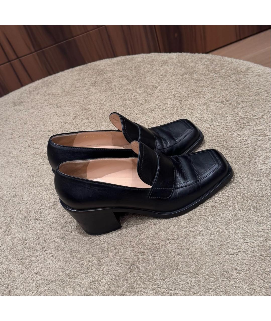 GIANVITO ROSSI Черные кожаные туфли, фото 3