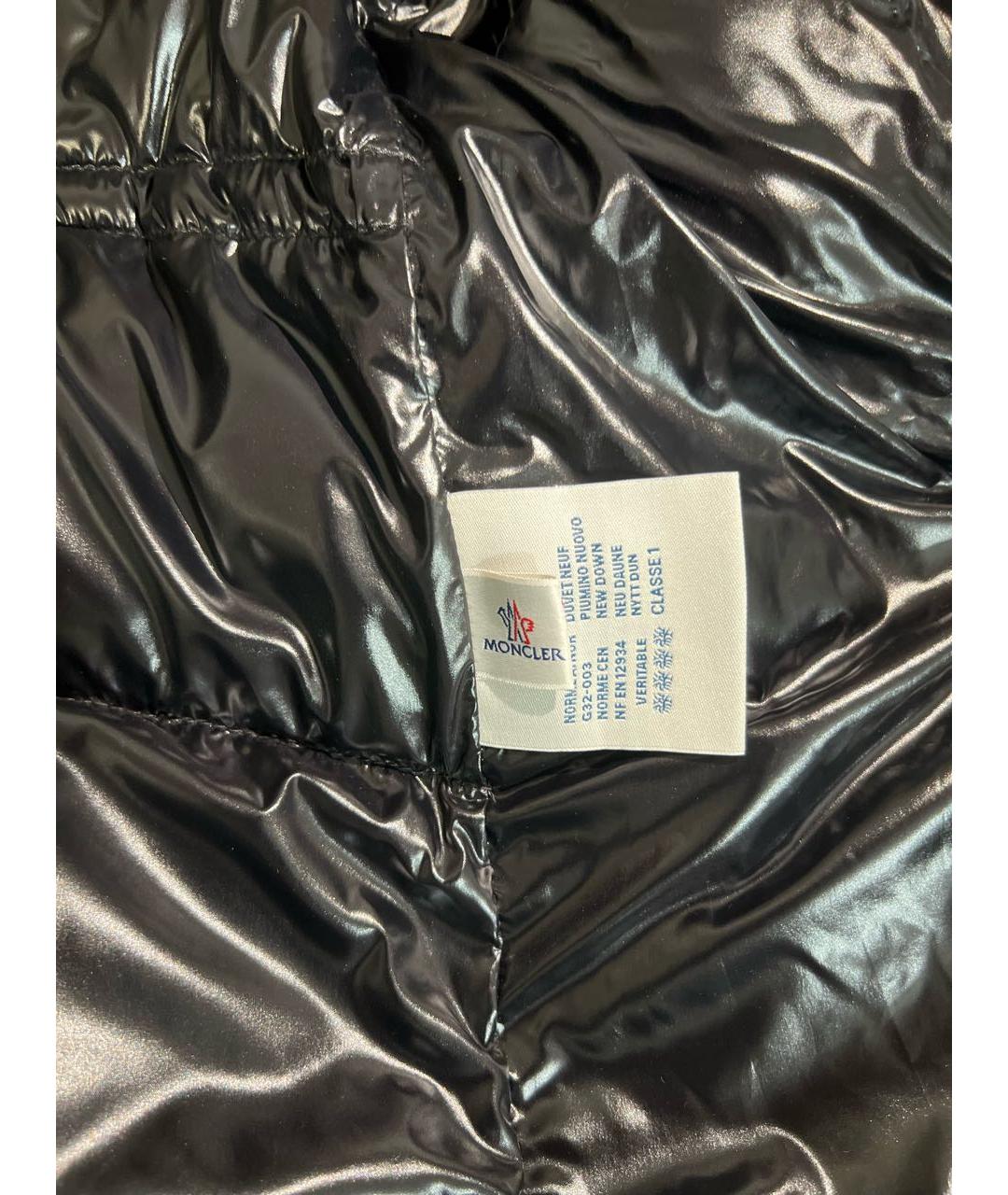 MONCLER Черный пуховик, фото 7